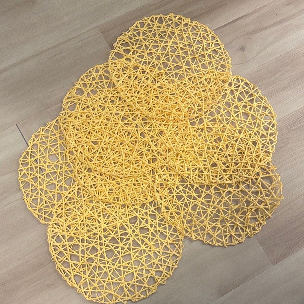 Set of Yellow Placemats